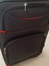 卡帝乐鳄鱼牛津布行李箱登机箱皮箱拉杆箱男女结实耐用密码扩容万向轮旅行箱 黑色（升级版容量扩展） 22英寸 实拍图
