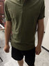 般奈合体纯色POLO透气短袖衣服韩版2025夏季新款保罗衫简约百搭上衣男 绿色 XL 实拍图