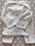 童泰0-3个月宝宝套装四季纯棉新生婴儿衣服初生儿和服上衣裤子 粉色 52 cm 实拍图