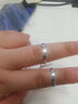 六福珠宝铂950真爱如初铂金戒指情侣结婚对戒款单只 计价F63TBPR0005 19号-3.66克(含工费348元) 男款 实拍图