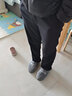 柏威驰中老年男装棉裤男士加厚加绒裤老人冬季保暖休闲裤宽松高腰直筒裤 深灰  中厚摇粒绒款 3XL 体重140-160腰围2尺6－2尺8 实拍图