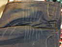 狮子聪加绒牛仔裤男弹力直筒青年宽松加厚带绒男裤子高腰男士秋冬款 弹力深蓝009款加绒 36(腰围2尺8) 实拍图