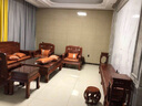 安邸 安邸红木家具非洲花梨（学名：刺猬紫檀）床 中式双人床 实木床 古典大床婚床卧室家具 实木床 1800*2000床+2床头柜 实拍图