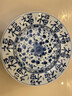 陶趣居 日本进口蓝凛堂釉下彩陶瓷大圆盘餐具日式餐盘饺子盘青花9.3英寸 福字文 实拍图