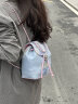 爱路喜（AILUXI）女包包时尚渐变牛仔蓝色大容量出游背包链条休闲双肩包6830幻彩蓝 晒单实拍图