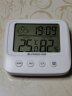 志高（Chigo）家用室内温度计带笑脸时钟婴儿房电子数显温湿度计温度表 ZG-8036 实拍图