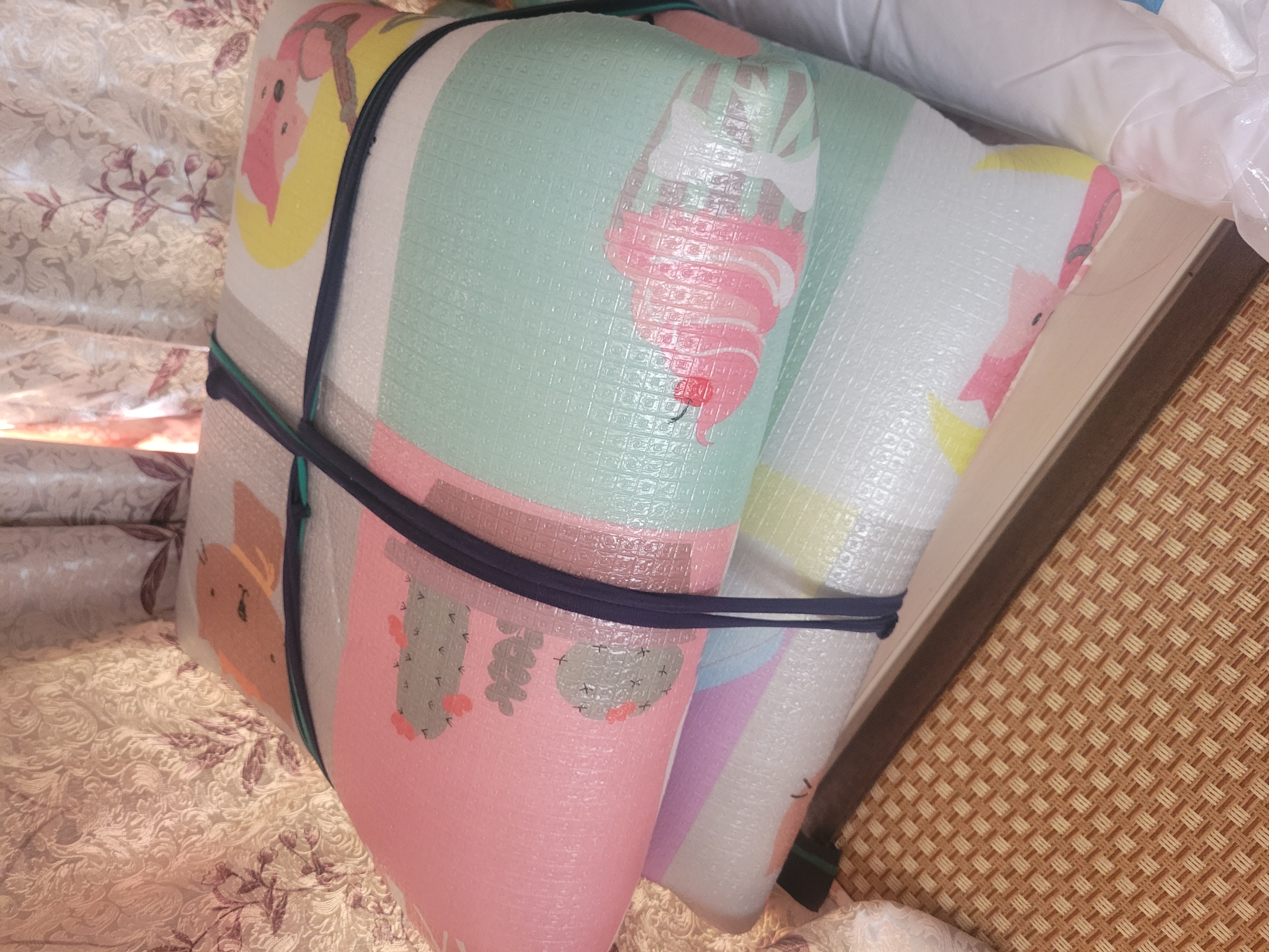 oeny办公室睡觉睡垫打地铺午休神器叠垫子户外家用午睡地垫防潮垫定制 加厚隔凉1.5双面2*1.8 实拍图