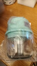 博曼斯电动捣蒜器蒜泥小型辅食绞肉机打蒜器切菜神器绞馅无线充电蒜蓉器 加强动力绿色300ml杯体+150ml杯体(玻璃) 实拍图
