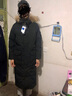 君羽户外羽绒服情侣长款过膝鹅绒服男女800蓬加厚加拿大派克服 D52075 橄榄—男女款 S 推荐女116-125斤/男121-135斤 实拍图