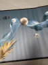 喜巢床头画装饰画客厅沙发背景自粘卧室贴画墙贴3D风景轻奢山水墙纸 一帆风顺轻奢款 150cm x 50cm 实拍图