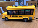 大号双层遥控公交车充电动校车旅游巴士公共汽车仿真男孩玩具模型 校巴黄色 晒单实拍图