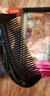 匠中匠天然黑檀木梳子女彩绘孔雀便携无静电生日七夕节礼物可刻字送女友 实拍图