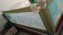 M-Castle（慕卡索）德国床围栏床护栏婴儿童床挡板宝宝防摔护栏垂直升降 冰绿色1.8米/单面装 实拍图