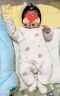 童泰秋冬季婴儿衣服新生儿0-6个月保暖宝宝连体衣哈衣 粉色丨A款 59cm 实拍图