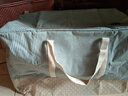 今皓被子收纳袋打包袋加厚粗棉麻衣物收纳袋棉被袋整理袋软收纳搬家袋 红色条纹 特大号 实拍图