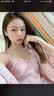 MOXTOC性感睡衣女冰丝吊带睡裙蕾丝花边睡袍2026家居服套装七夕情人礼物 黑色套装 L （105-120斤） 实拍图