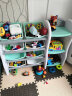 哈乐猫（HELLO CAT）儿童玩具收纳架置物架塑料幼儿园收纳柜整理架多层宝宝书架绘本架 1+2收纳柜（灰色/白色） 实拍图