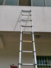加多奇2米到8米伸缩梯加厚铝合金多功能伸缩梯家用直梯升降阁楼梯工程梯 升级伸缩直梯5.3米（带平带轮） 实拍图