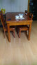 南之安 (顺丰速发)餐桌全实木餐桌椅组合6人长方小户型简约橡胶木长方桌 海棠色 1.3m *0.8 一桌4椅全实木 实拍图