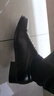 3515强人皮鞋男三接头皮鞋简约套脚男士皮鞋商务正装鞋 黑色 套脚款 42 实拍图