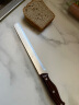 拜格（BAYCO）家用面包刀锯齿刀烘焙工具厨房不锈钢切吐司不掉渣细齿刀BD2801 实拍图