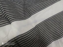 月语 家纺  学生宿舍用床垫床褥褥子大学寝室单人垫背0.9米床 黑白条 180cm*200cm 实拍图
