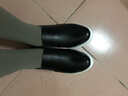 百林猴小皮鞋春秋真软皮内增高女鞋单鞋休闲厚底学生套脚黑色乐福鞋鞋子 黑色 36 实拍图