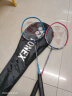 YONEX尤尼克斯羽毛球拍NR6i2支初学耐用型yy套装双拍已穿线橙绿色 实拍图