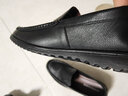 康奈皮鞋男四季款男士透气豆豆鞋镂空商务休闲简约套脚轻质舒适男鞋子 1167849黑色 43 实拍图