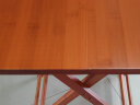 木马人简易免安装折叠桌餐桌饭桌餐桌椅收纳桌椅小方桌长木桌子茶几茶桌 升级款-茶色正方形60*60 实拍图