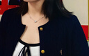 POLOWALK针织衫女2024新款绞花针织开衫外套 韩系女装毛衣夹克 藏青 2XL (175) 实拍图