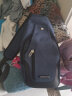 袋鼠胸包男士单肩包运动包9.7英寸平板包防泼水休闲包多功能潮流户外 深蓝色 实拍图