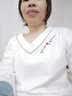 香雅馨睡衣女春秋季棉质长袖甜美女士宽松夏天高级感家居服套装秋冬新款 8501玫瑰刺绣蓝色 M 实拍图