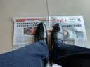 蜘蛛王男鞋春秋新款商务正装鞋套脚男士皮鞋时尚舒适鞋子男93562 黑色-真皮单鞋 40 (250mm) 实拍图