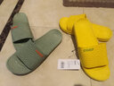 酷趣（Coqui）&frog联名拖鞋男女高弹凉拖鞋居家室内洗澡凉鞋麦芽色39-40CQ2001 实拍图