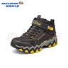 Skechers斯凯奇男童雪地靴户外棉靴儿童运动鞋冬大童棉鞋406415L 巧克力色/黑色/CHBK 30 实拍图