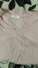 艾路丝婷夏装新款T恤女短袖上衣韩版修身体恤TX3560 浅蓝色园领 3XL 实拍图