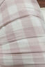 无印良品（MUJI） 女式 无侧缝双层纱织睡衣女士家居服春秋纯棉条纹格纹长袖 女款 浅粉红色格纹 L (上装165/88A下装165/70A) 实拍图