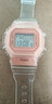 美芙仁 手表女ins风少女可爱韩版简约高中学生表独角兽方形防水数字电子 5号透明粉色 手表简装 实拍图