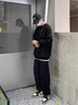 回力国潮品牌休闲裤男士夏季薄款日系束脚裤百搭简约哈伦运动卫裤子男 灰色 XL 实拍图