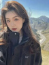 361°户外风衣男女三合一两件套可拆卸秋冬款保暖防风登山连帽夹克外套 黑色（加厚三合一） XL 实拍图