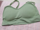 凌登少女内衣女学生发育期无钢圈文胸高中生字母双肩带小背心初中纯色棉螺纹打底裹胸抹胸运动胸罩 粉色+绿色 均码(建议体重80-130斤) 实拍图