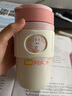 物生物（RELEA）咖啡杯保温杯316L不锈钢高颜值水杯便携随行双饮杯子 萌兔限定【陶瓷覆层内胆】 400ml 实拍图