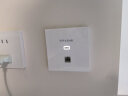TP-LINK 1500M双频86型面板式AP 全屋Wi-Fi6酒店别墅大户型ac+ap无线分布式智能路由器 【套装】4个面板+5口路由器【白色】 晒单实拍图
