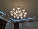 才人 新中式别墅客厅灯高端全铜中国风吊灯大气厚重挑高复式楼大厅灯 3头吊灯直径62cm(6786/3) 五福临门 实拍图