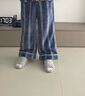 野兽派家居（tbh）男士睡衣 都市野兽黑豹法兰绒家居服套装可外穿冬季情侣睡衣女冬 黑豹法兰绒家居服套装 深蓝条纹 M 实拍图