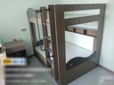 柏颖 现代简约孩童上下床平行高低学生上下铺小童上下同宽双层子母床 上下床+拖抽+上下床垫 1.35*1.9米 实拍图
