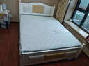 硕驰 床实木床1.5米1.8米现代简约卧室家具双人床单人床北欧式实木婚床软包床 白色床+粉色软包带抽屉送棕垫 1.5米*2米 实拍图