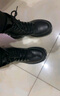 达芙妮黑色马丁靴女2025秋冬厚款户外旅游经典穿搭配裙子厚底英伦风短靴 黑色-8孔【秋冬加绒款】 37 实拍图