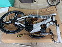 凤凰（Phoenix）全轴承山地自行车学生成人男女禧玛诺变速碟刹越野赛车青少年单车 黑色/三刀/线碟/铝合金车架 26英寸（身高160-180左右） 21速禧玛诺变速+可锁死前叉 实拍图
